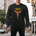 Artwork preview for Nirvana In Utero Pink Angel Crewneck Sweatshirt