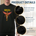 Artwork preview for Nirvana In Utero Pink Angel Crewneck Sweatshirt