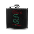 Nirvana Serve the Servants 6oz vintage-style stainless steel hip flask product image