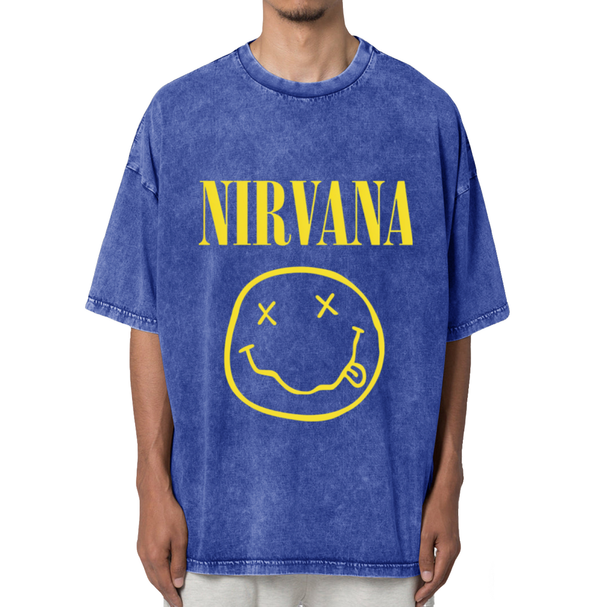 Nirvana Classic Smiley Logo Washed Tee