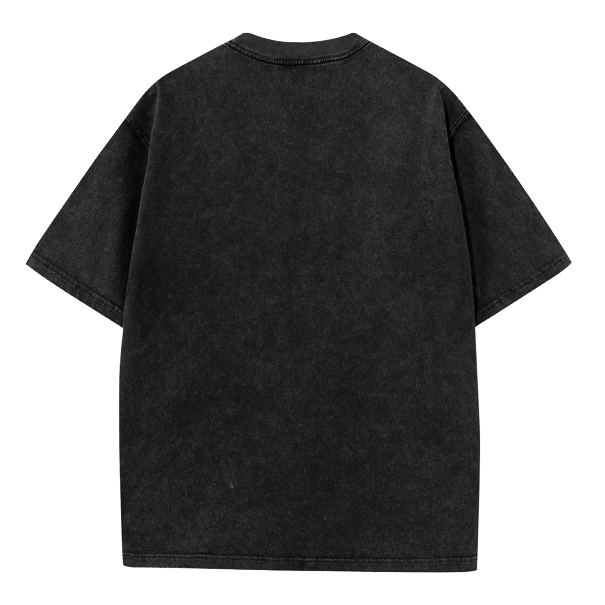 Nirvana Classic Smiley Logo Washed Tee in Black, product image showing the classic yellow Nirvana smiley-face logo in a grunge-inspired layout.