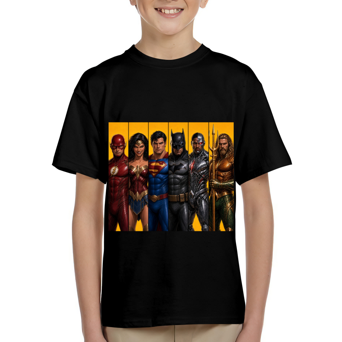Comic Portrait Lineup Kid's T-Shirt for Fan Events