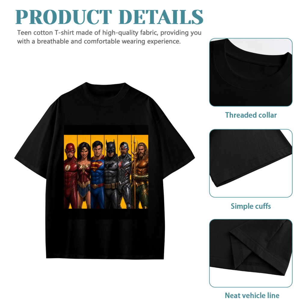 Comic Portrait Lineup Kid's T-Shirt for Fan Events