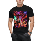 Personalized Cyberpunk Portal Gun Tee - Neon Sci-Fi Art
