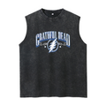 Grateful Dead washed graphic tank top with Burgundy Bolt graphic