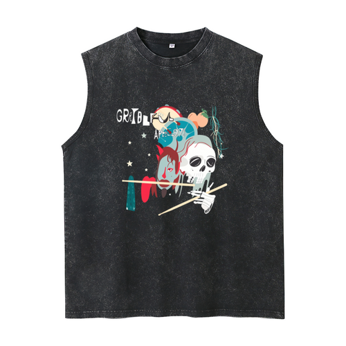 Grateful Dead washed graphic tank top with Friend Of The Devils graphic