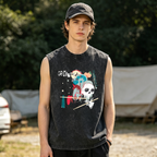 Grateful Dead washed graphic tank top with Friend Of The Devils graphic