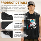 Grateful Dead washed graphic tank top with Friend Of The Devils graphic
