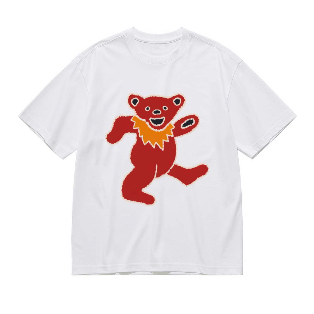 Grateful Dead Blue tie-dye featuring a red Graphic T-Shirt