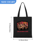 Nirvana Live in New York Canvas Tote Bag — a live-in-New-York performance theme