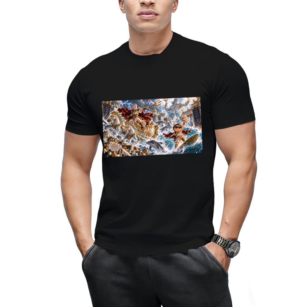 Mythic Ocean Clash Men's T-Shirt for Summer Trips