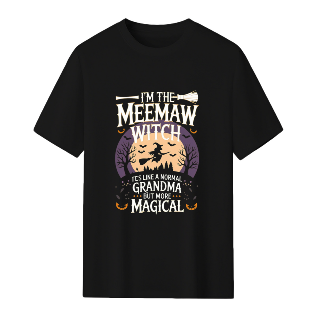 I'm the Meemaw Witch Halloween Graphic T-Shirt