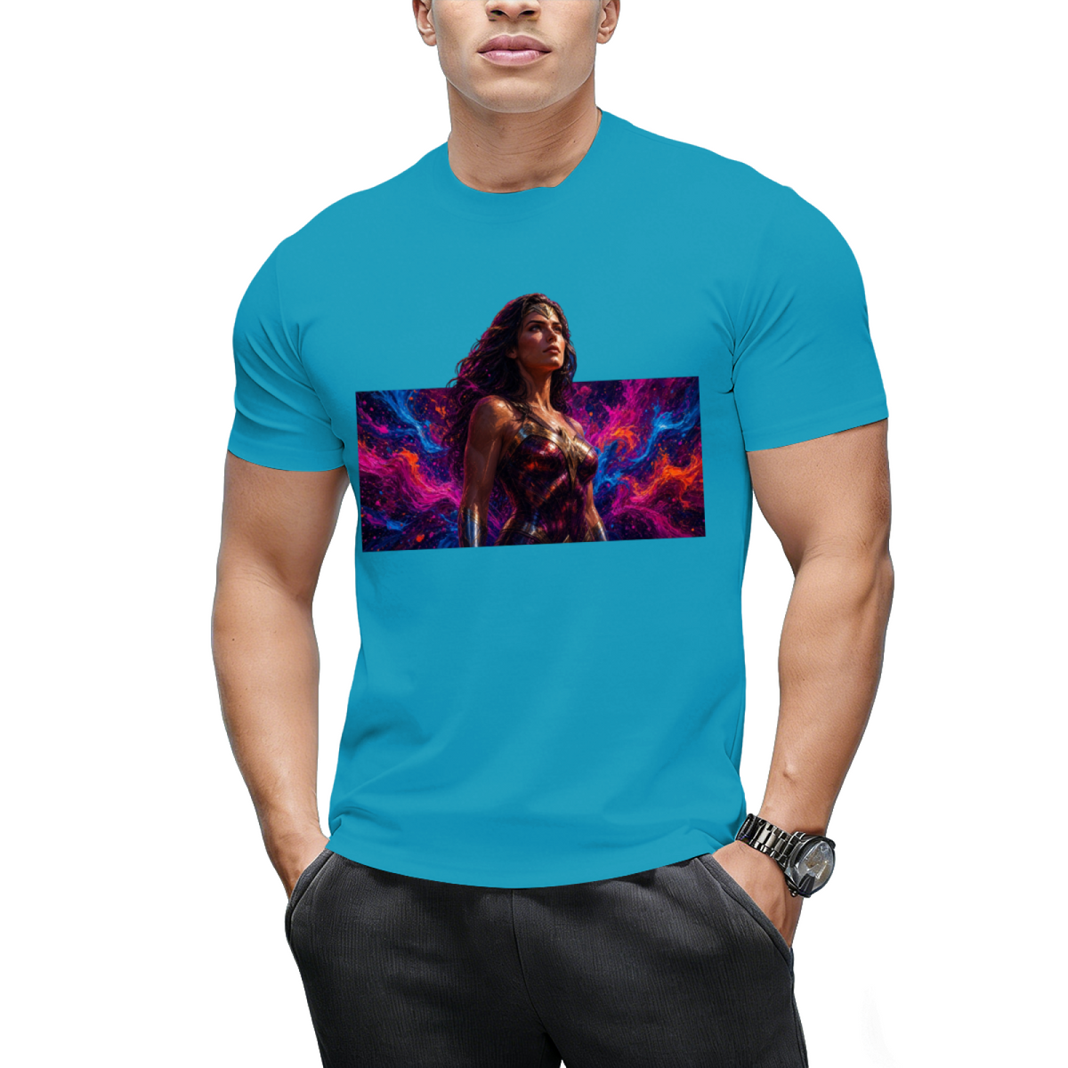 Fearless Newsprint Men's T-Shirt for Daily Outfits