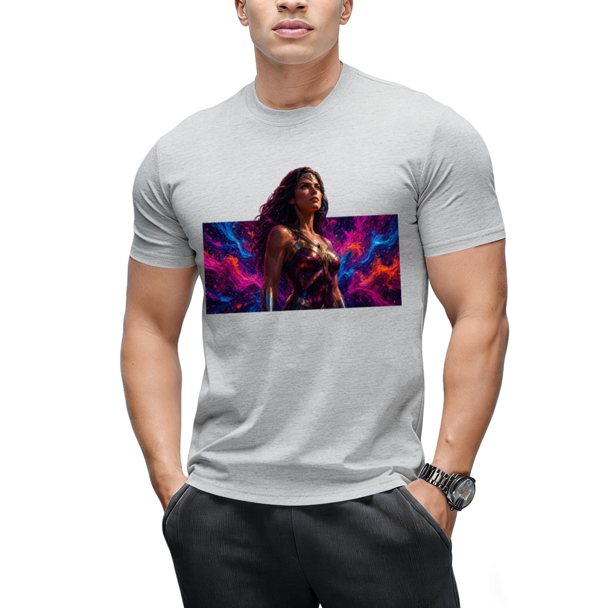 Fearless Newsprint Men's T-Shirt for Daily Outfits