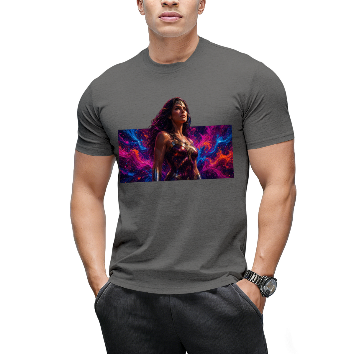 Fearless Newsprint Men's T-Shirt for Daily Outfits