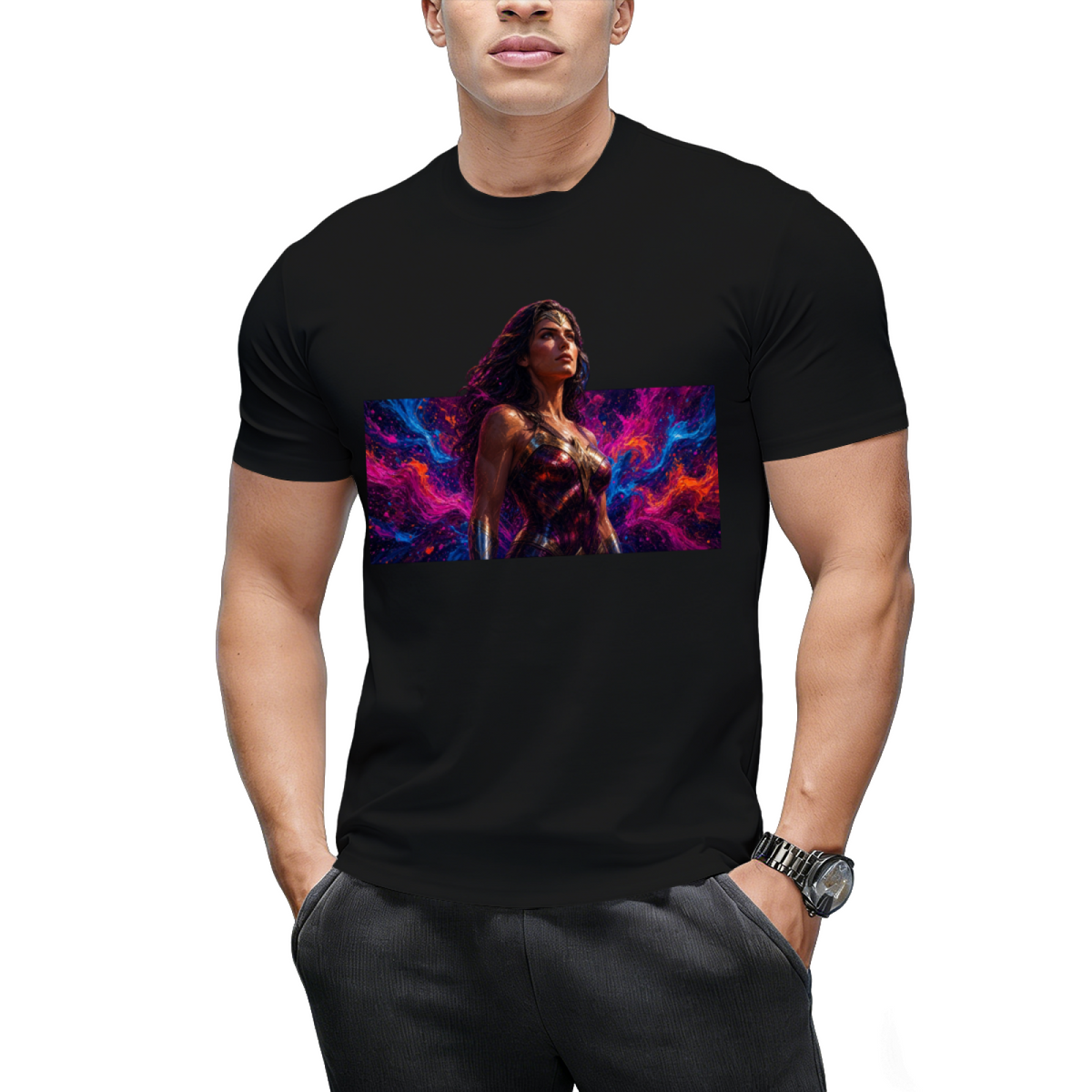 Fearless Newsprint Men's T-Shirt for Daily Outfits