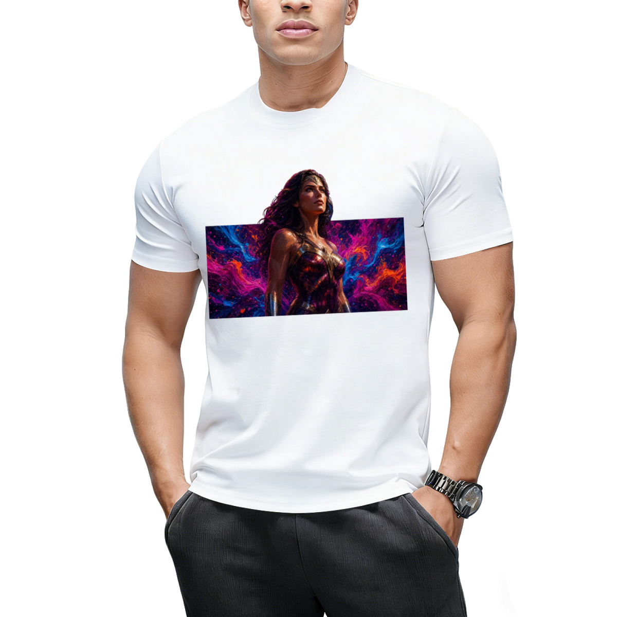 Fearless Newsprint Men's T-Shirt for Daily Outfits