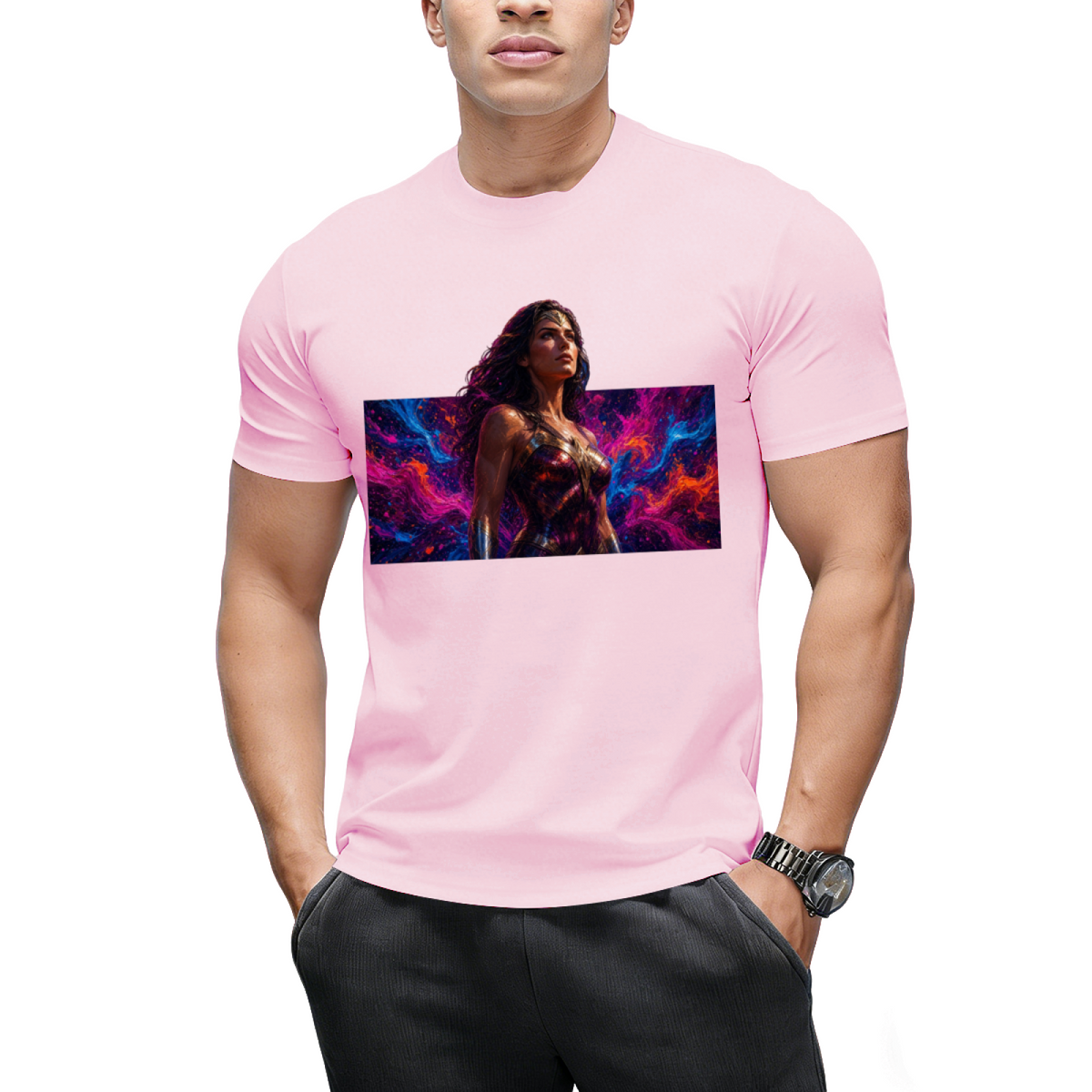 Fearless Newsprint Men's T-Shirt for Daily Outfits