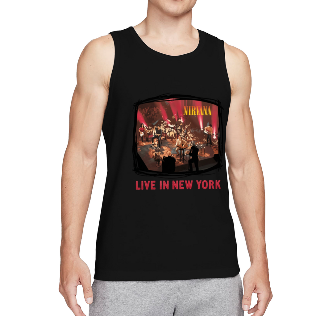 Nirvana Live in New York Acoustic Concert Tank Top product image featuring New York acoustic concert artwork