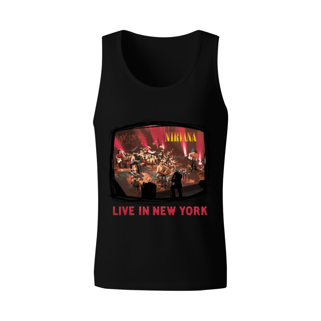 Nirvana Live in New York Acoustic Concert Tank Top product image featuring New York acoustic concert artwork