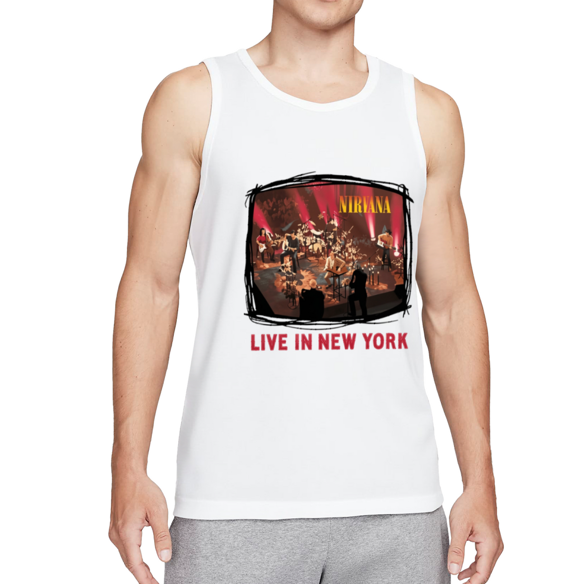 Nirvana Live in New York Acoustic Concert Tank Top