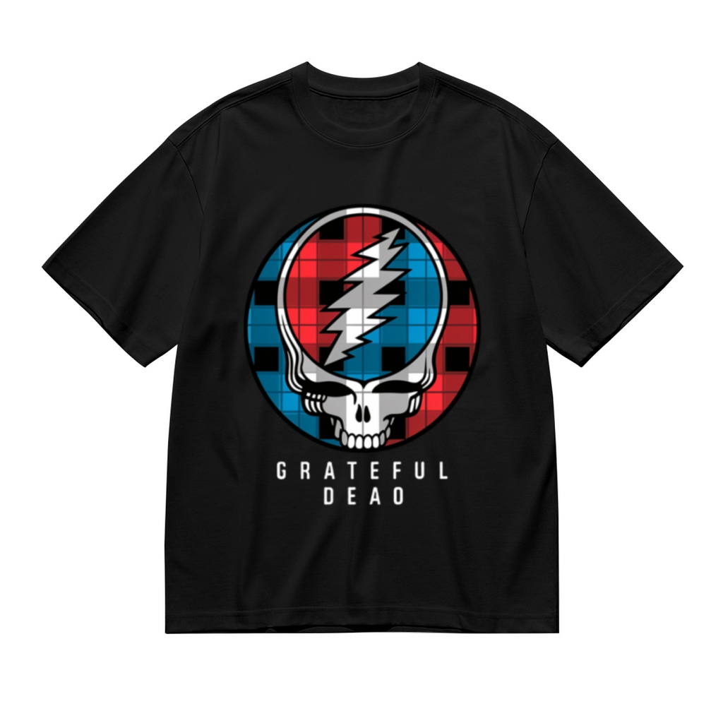 Grateful Dead Plaid Steal Your Face graphic T-shirt product image
