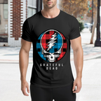 Grateful Dead Plaid Steal Your Face graphic T-shirt product image
