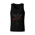 Nirvana In Utero Dark Angel Red Lettering Tank Top product image featuring dark angel with red In Utero lettering