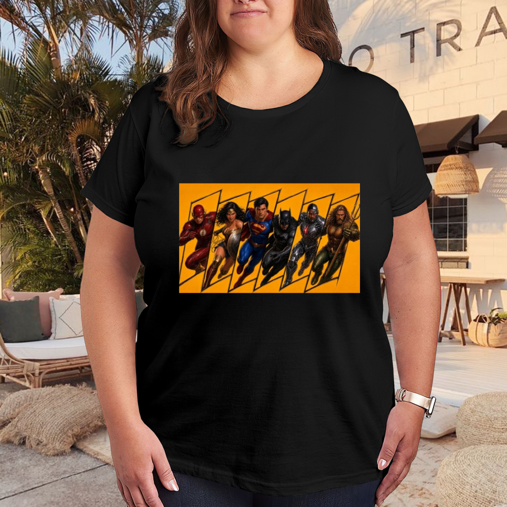 Comic Action Squad Women's T-Shirt for Summer Conventions
