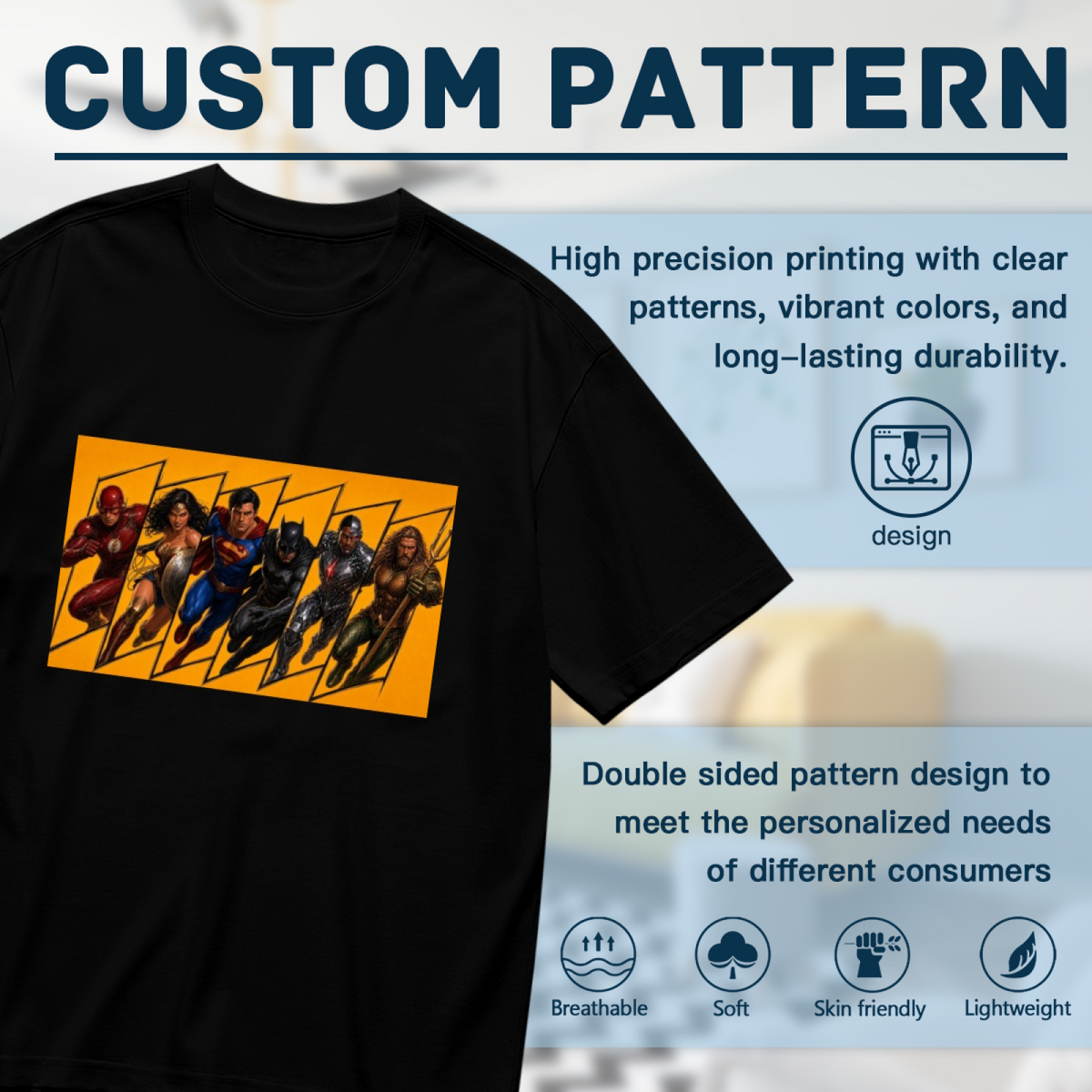 Comic Action Squad Women's T-Shirt for Summer Conventions