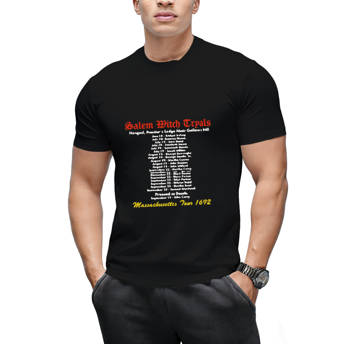 Salem Witch Tryals Tour Graphic T-Shirt