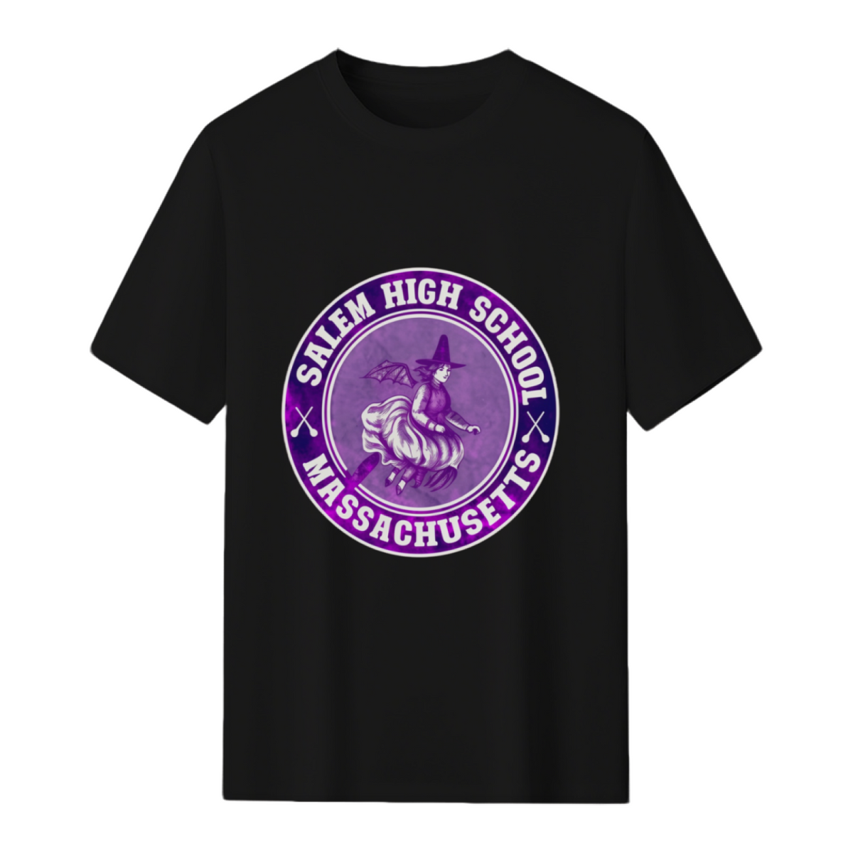 Salem High School Broomstick Witch Graphic T-Shirt