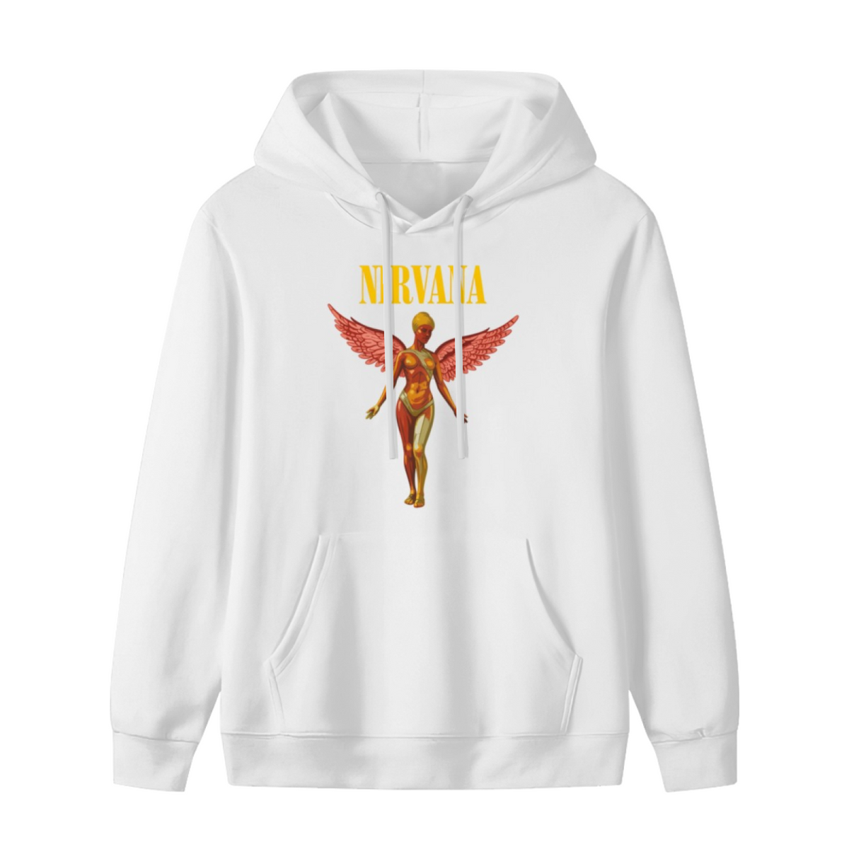 Nirvana In Utero Pink Winged Angel Hoodie