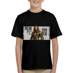 Ocean King Newsprint Kid's T-Shirt for Casual Weekends