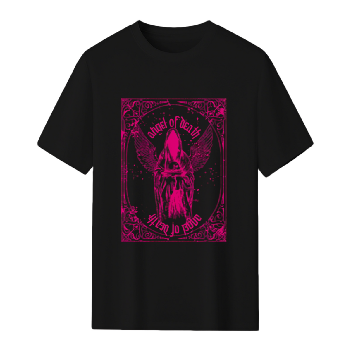 Pink Angel of Death Graphic T-Shirt