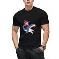 Witch Riding Shark Spooky Halloween Costume Graphic T-Shirt