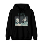 Nirvana Blue Tinted Band Portrait Hoodie, product image featuring the portrait in blue design
