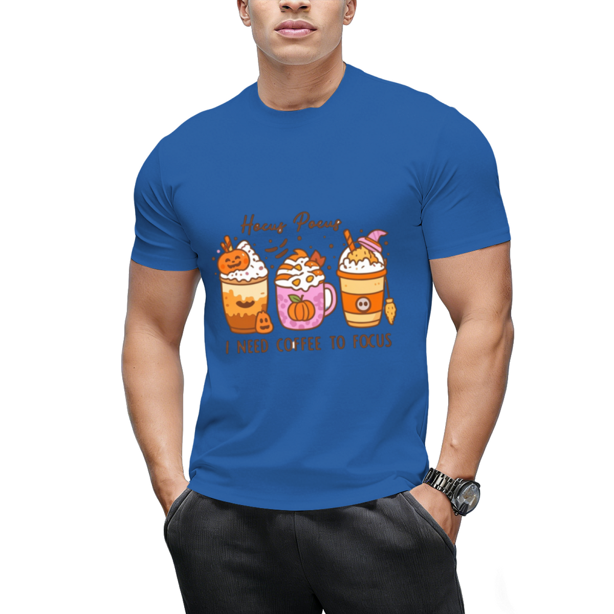 I Need Coffee to Focus Graphic T-Shirt