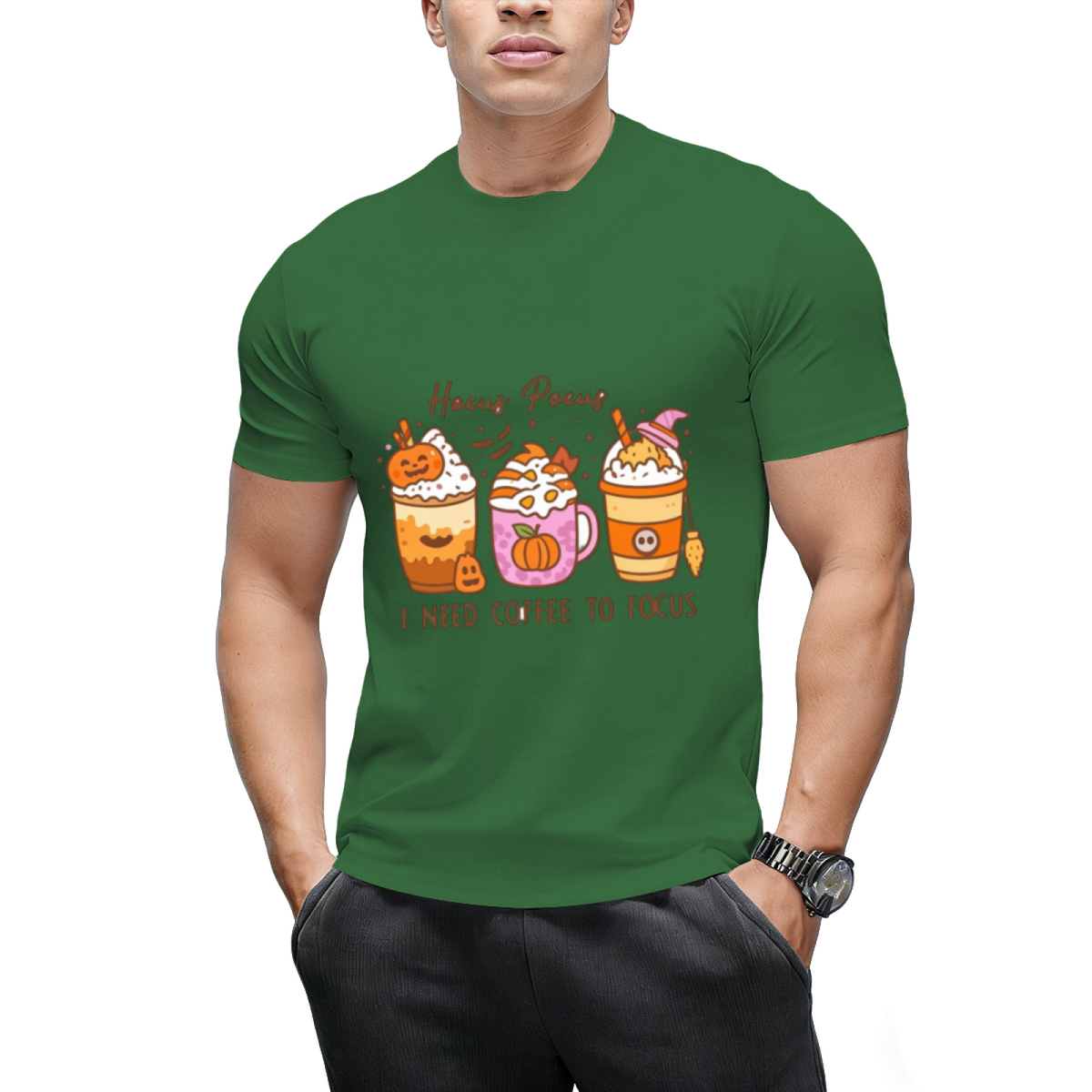 I Need Coffee to Focus Graphic T-Shirt