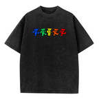 Grateful Dead Rainbow Dancing Bears Row washed graphic T-shirt, product image