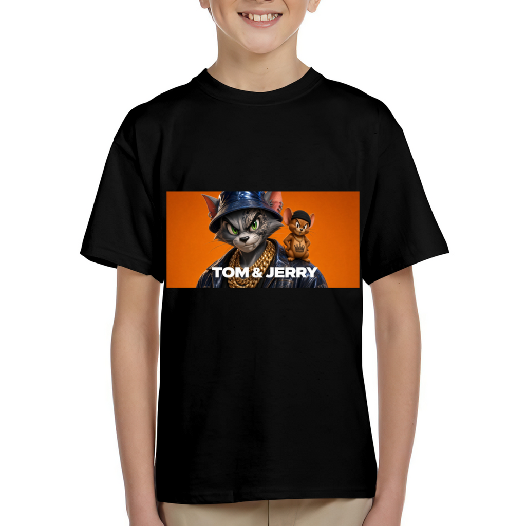 Bucket Hat Cat Duo Kid's T-Shirt for Streetwear