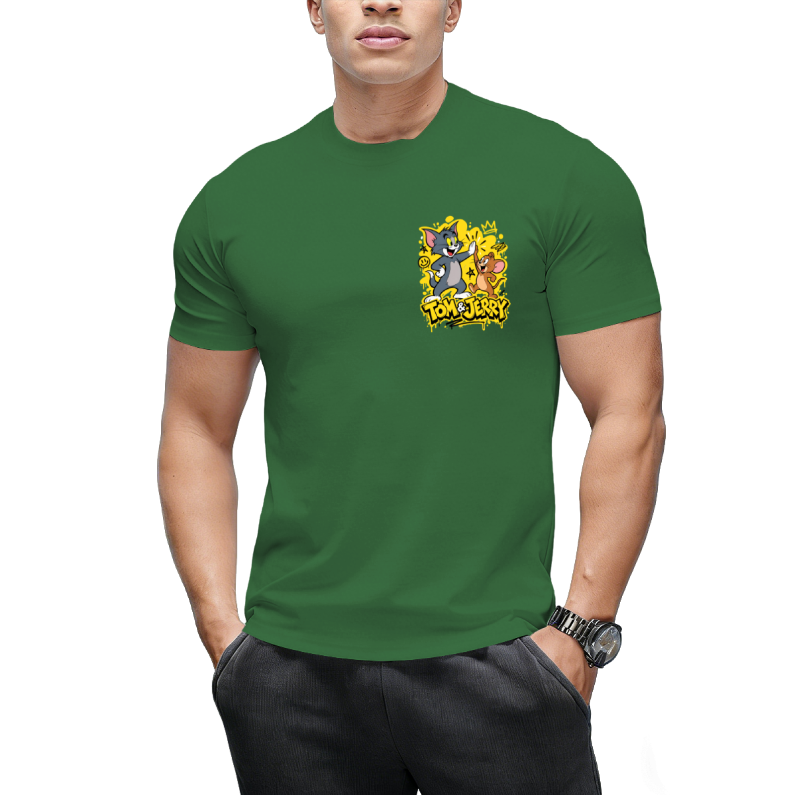 Tom and Jerry Hug "Best Buddies" Streetwear Doodle Shirt