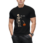 Oh Snap Skeleton and Pumpkin Graphic T-Shirt