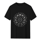 Sun Sword and Moon Phases Graphic T-Shirt