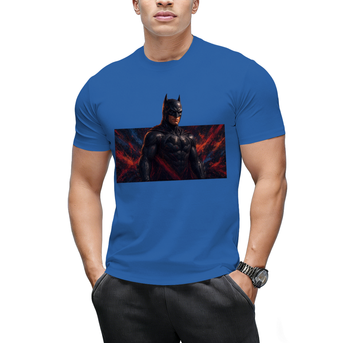 Masked Newsprint Men's T-Shirt for Casual Days