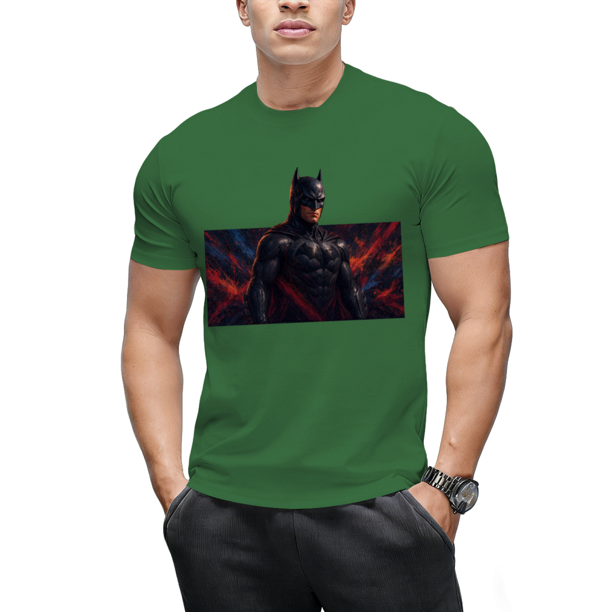 Masked Newsprint Men's T-Shirt for Casual Days