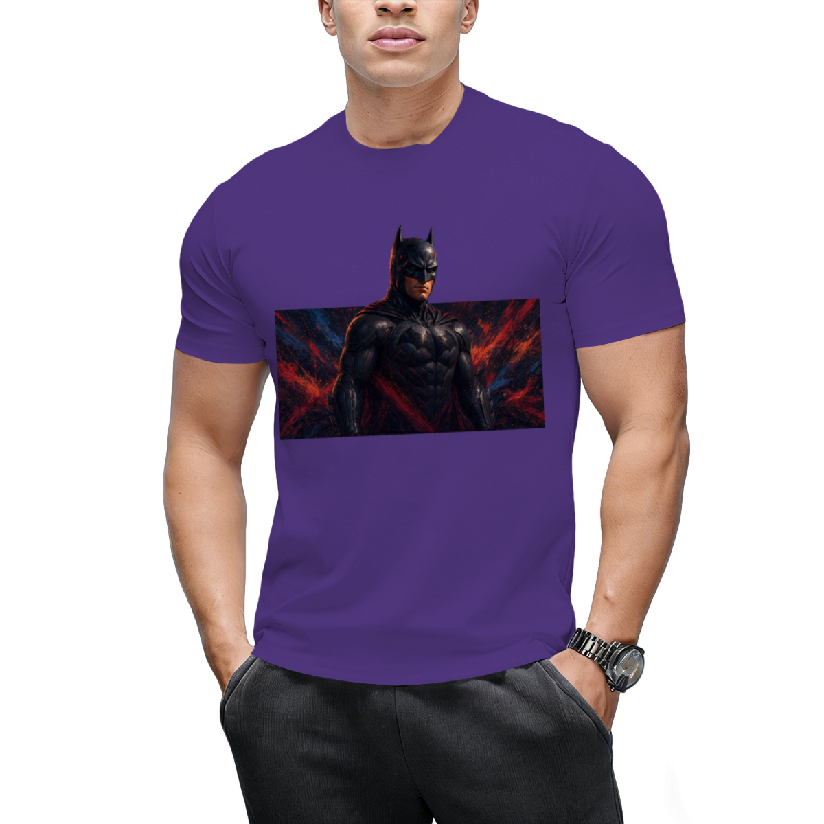 Masked Newsprint Men's T-Shirt for Casual Days