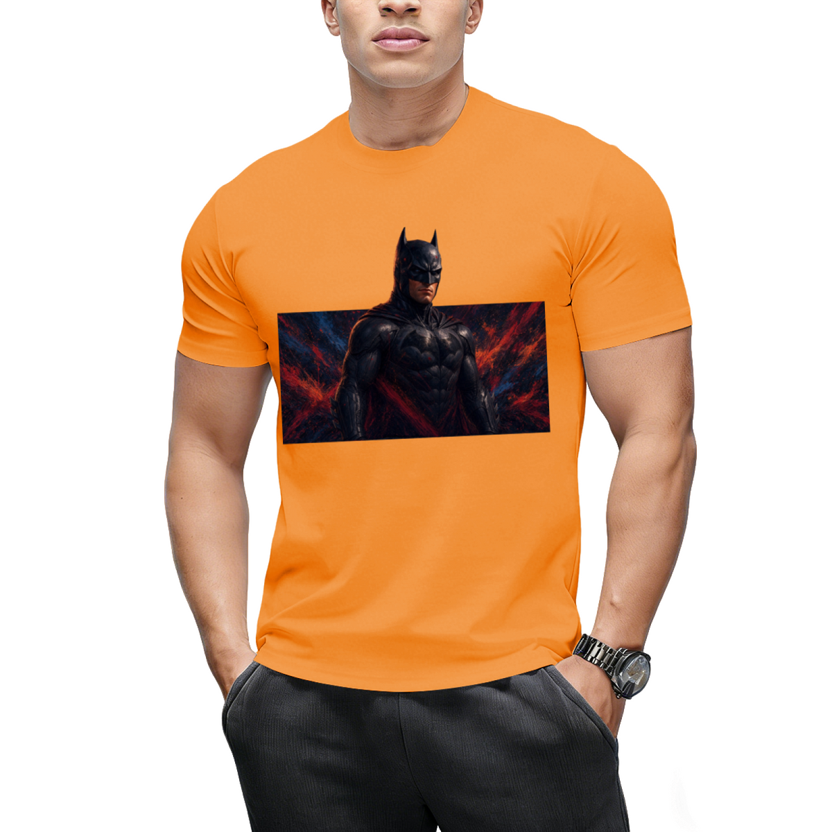 Masked Newsprint Men's T-Shirt for Casual Days