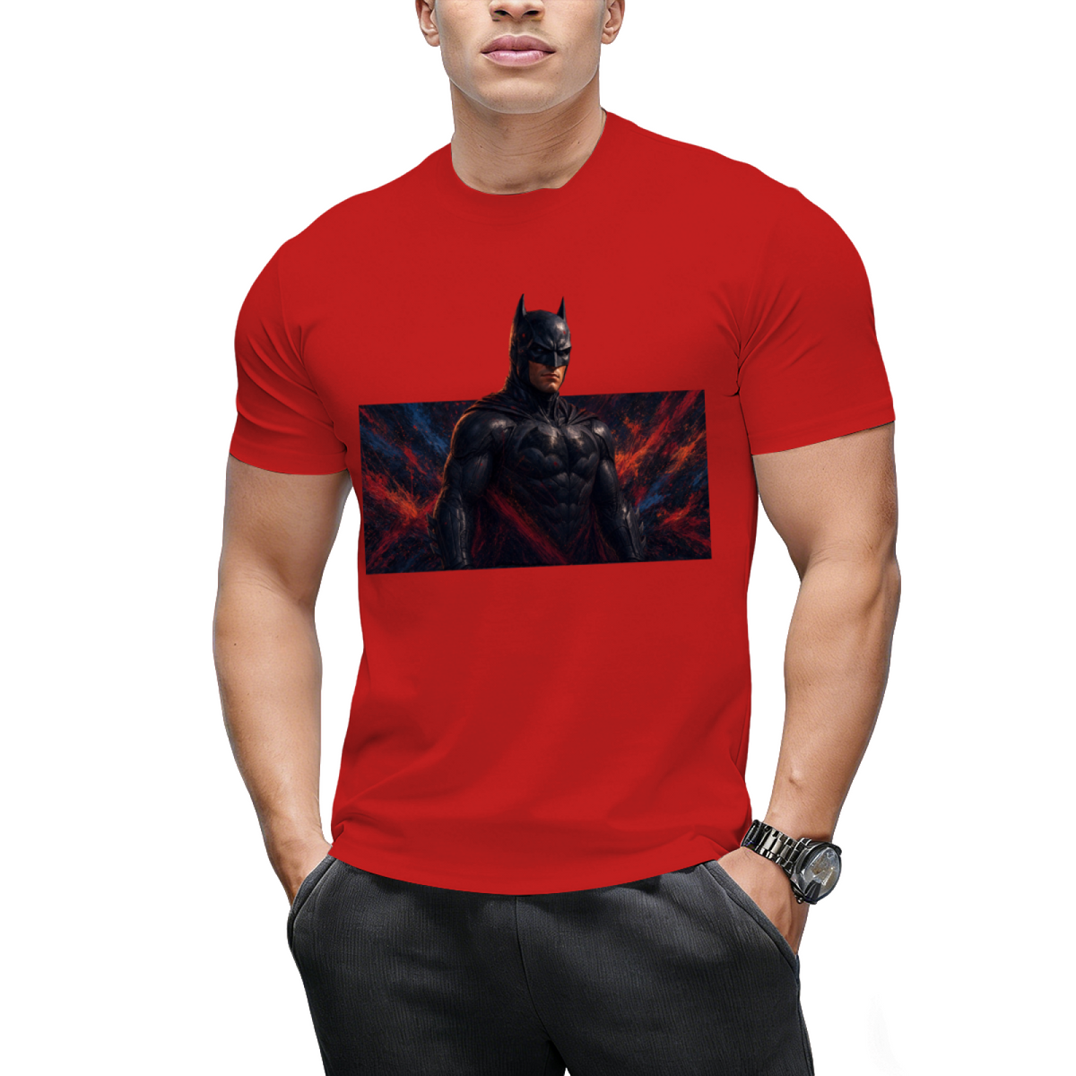 Masked Newsprint Men's T-Shirt for Casual Days