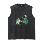 Grateful Dead washed graphic tank top with Dancing Terrapins graphic